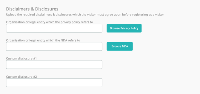Humly Visitor - Disclaimers and Disclosures