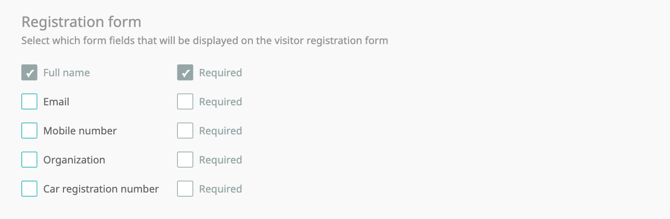 Humly Visitor - Registration form
