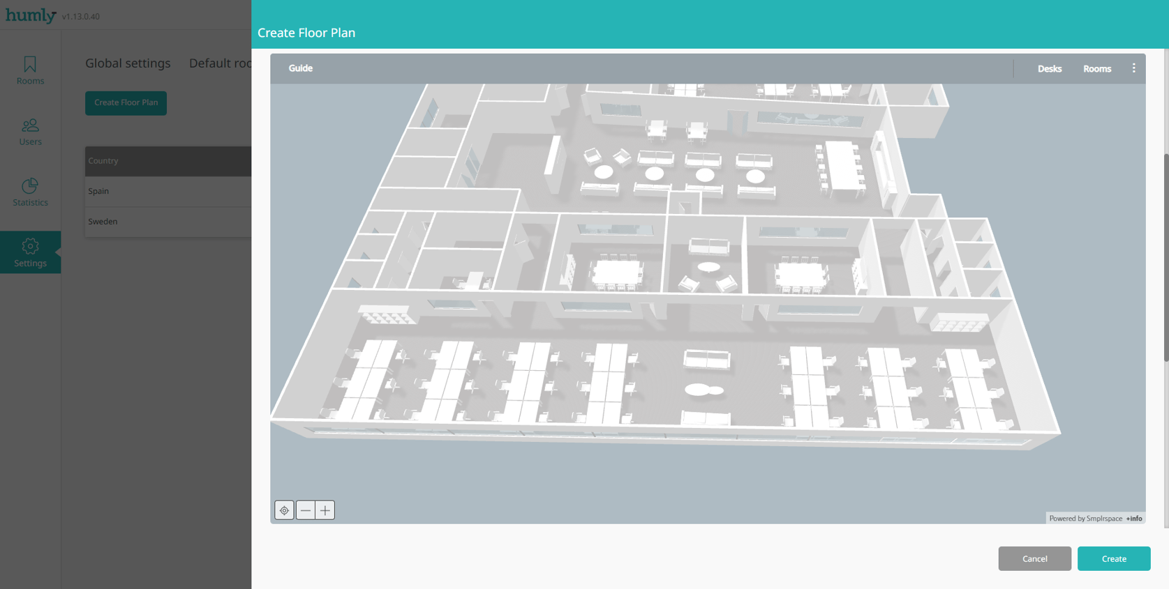 Humly Floor Plan - Admin Guide