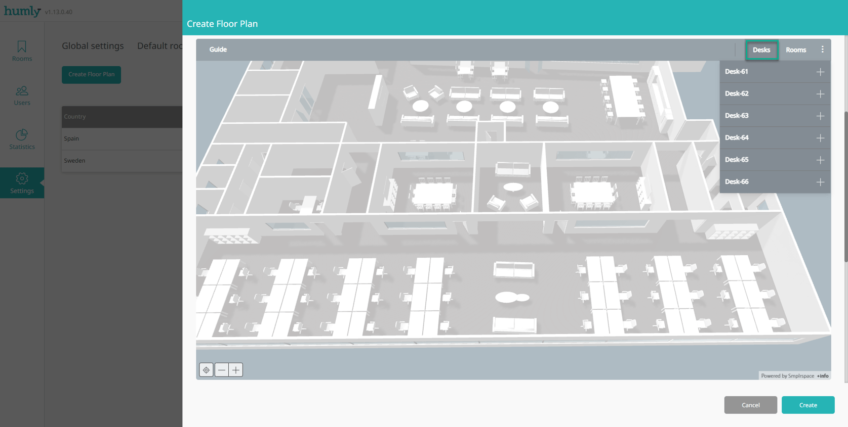Humly Floor Plan - Admin Guide