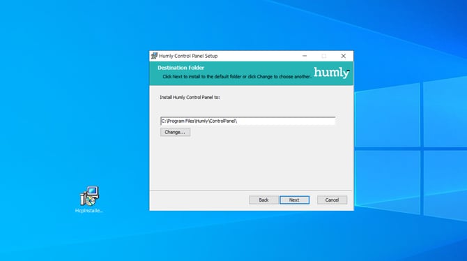 Choose installation path