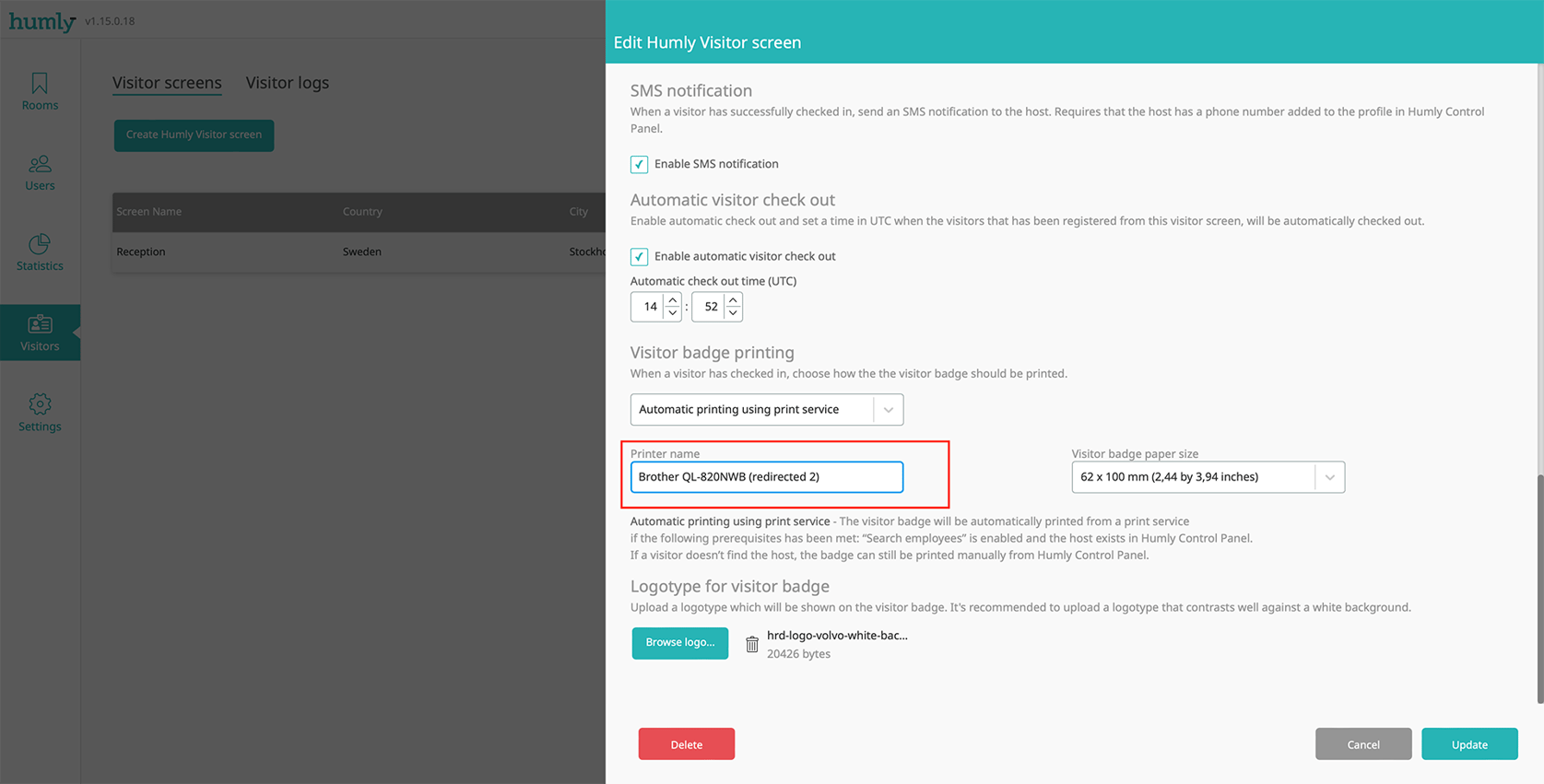 Humly Print Service - Installation and Configuration