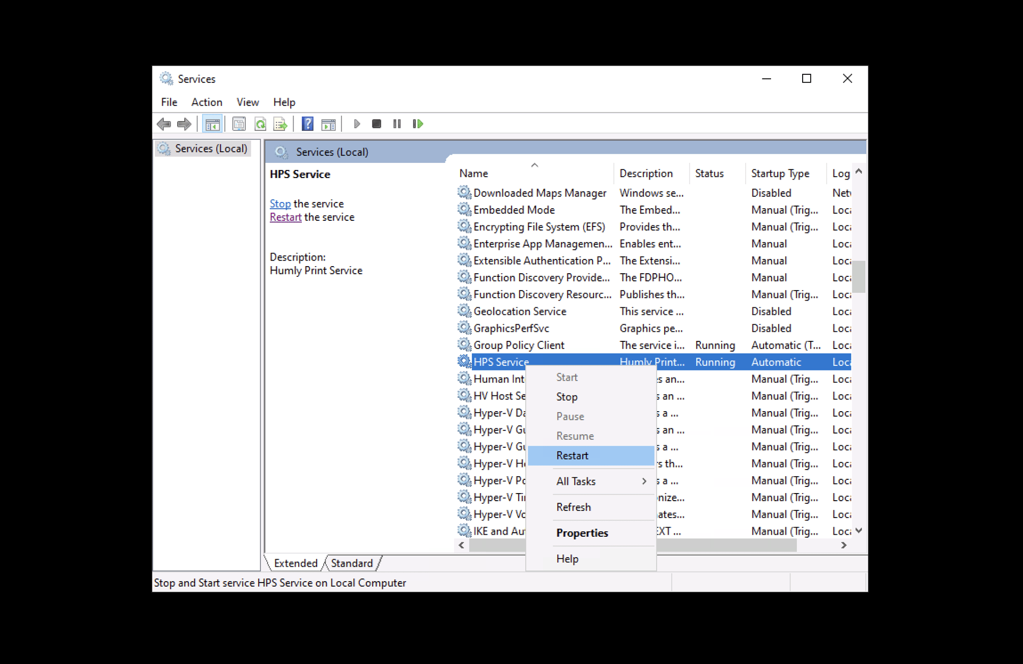 Humly Print Service - Installation and Configuration