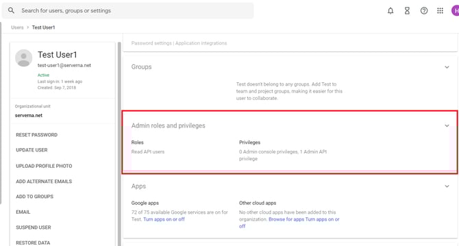 Admin roles and privileges
