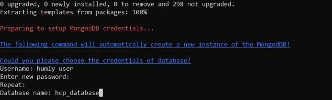 Create MongoDB credentials