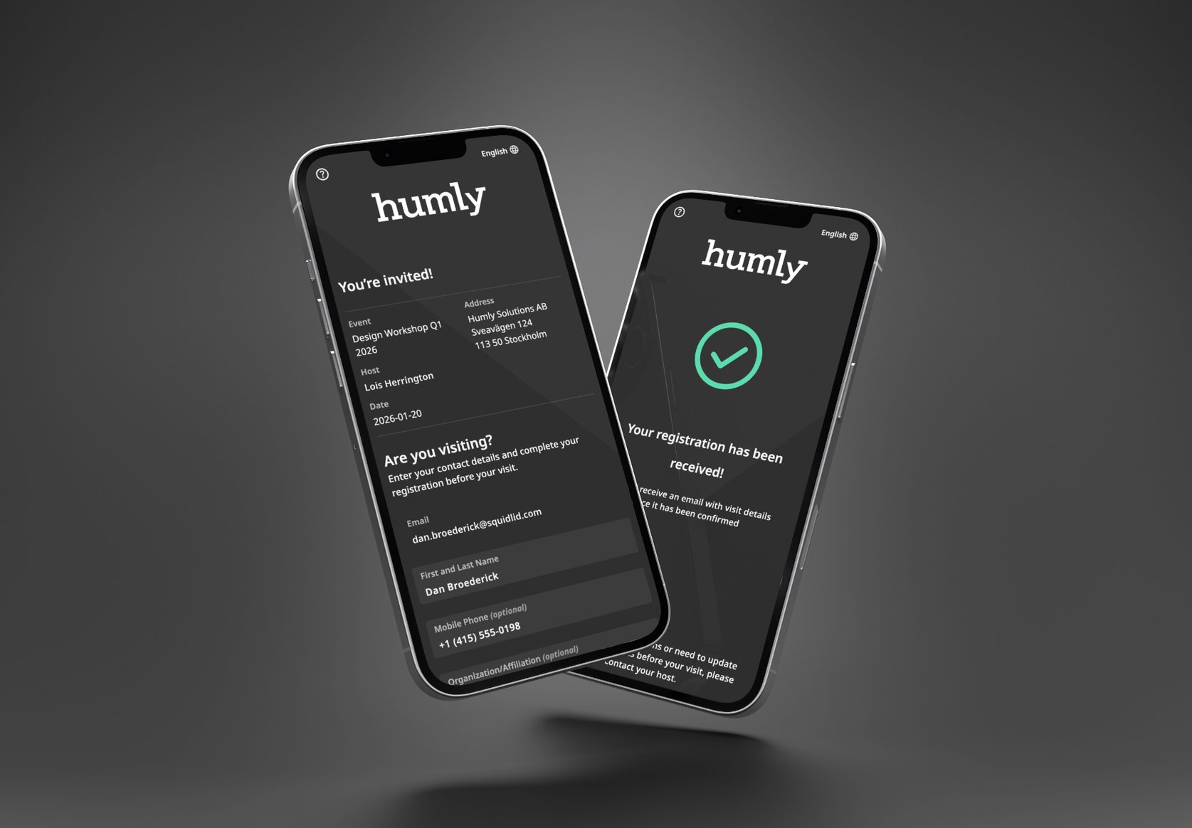 Humly Midlands Outlook add-in - Overview (Humly Visitor)