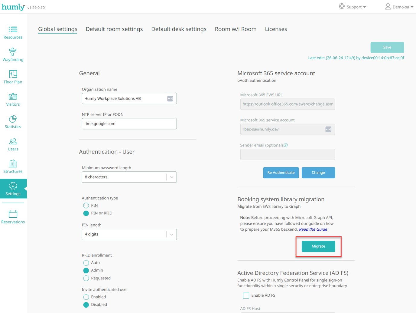 Migrate Humly Control Panel to Graph