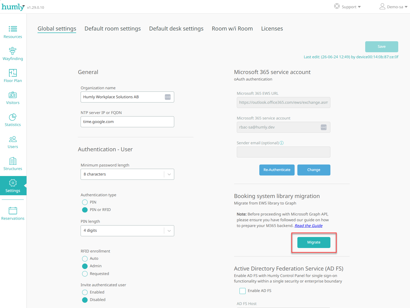 Migrate humly control panel to graph