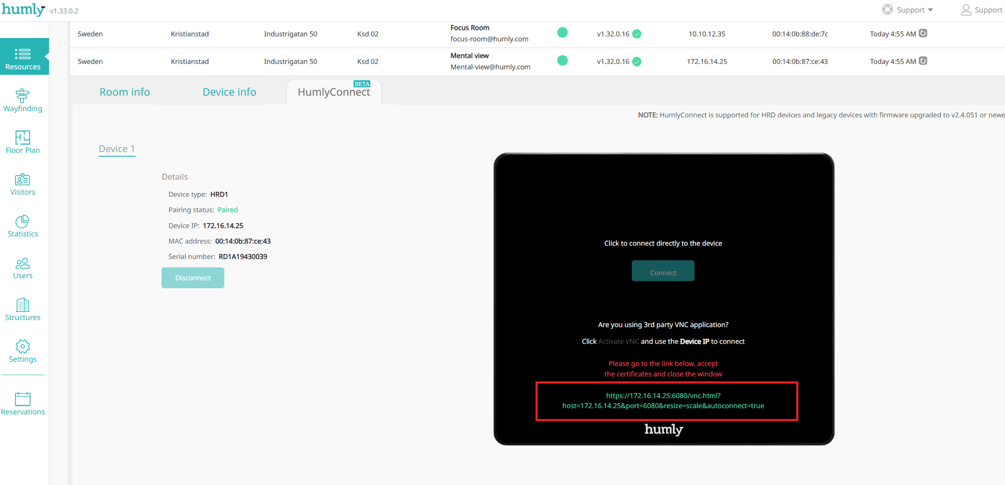 How to use Humly connect