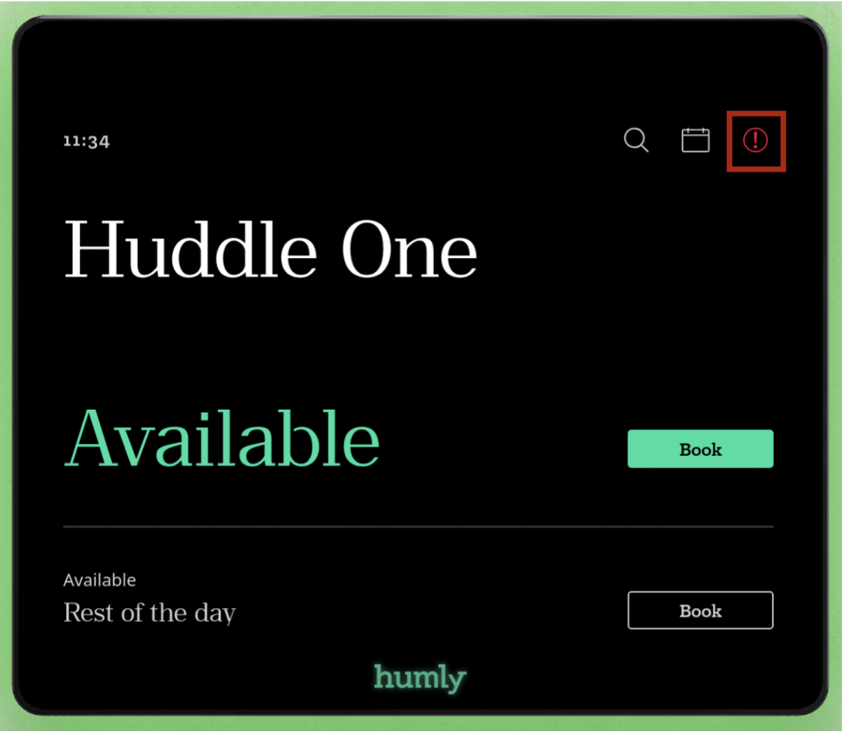Humly Icon Humly Room Display - User Guide